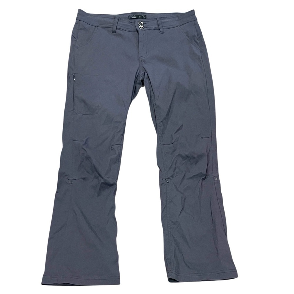 Prana women’s gray hiking pants convertible to Capri length size 12